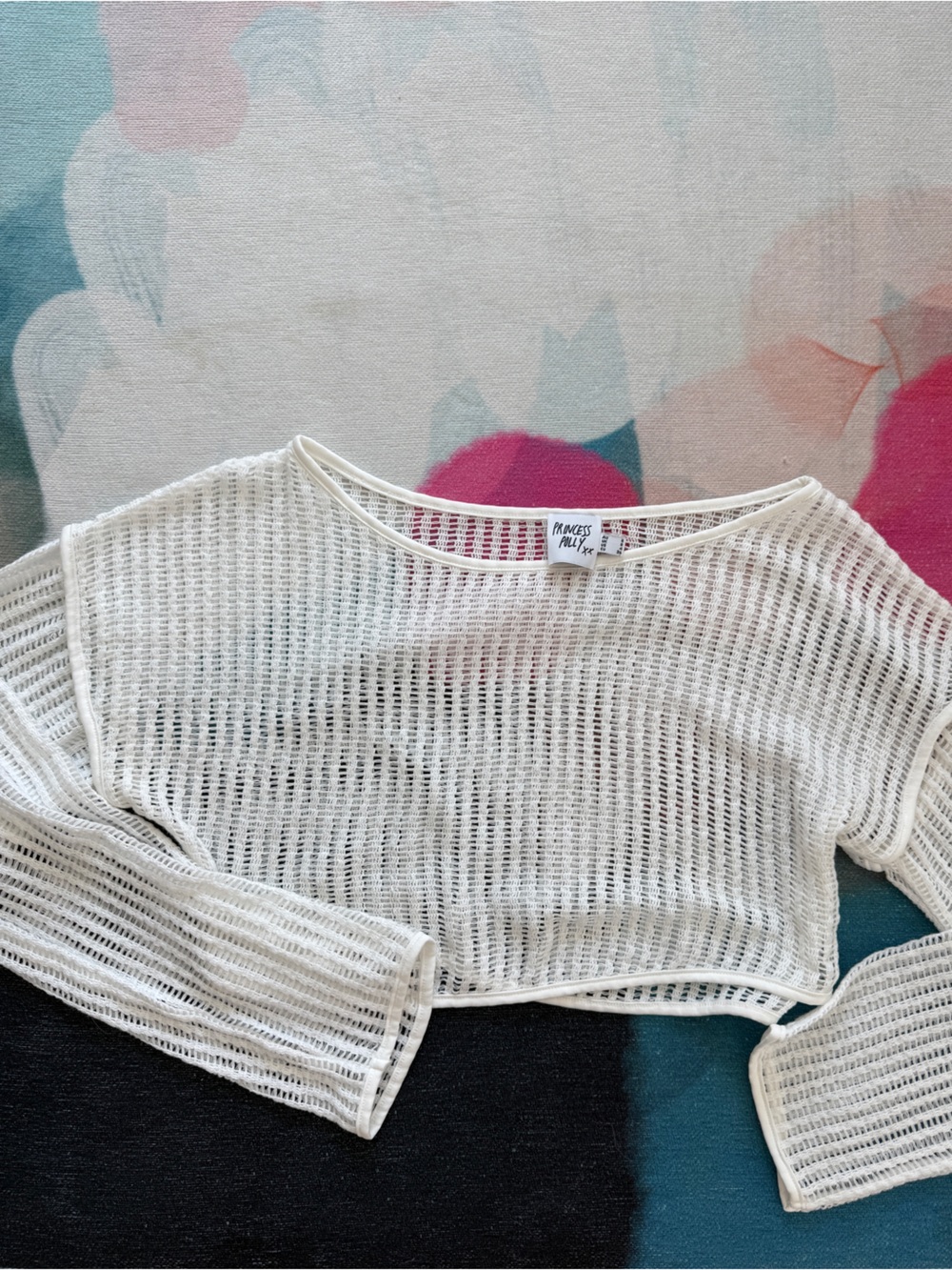 Princess Polly White Mesh Cover Up